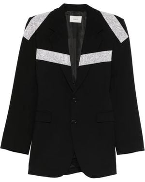 Coperni Embellished Single-Breasted Blazer - Black