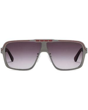 Lgr X Bertone Geometric-Frame Sunglasses - Purple
