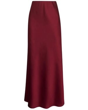 Blanca Vita Elasticated-Waist Skirt - Red