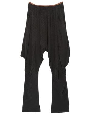 Kiko Kostadinov Tess Textured Draped Pants - Black