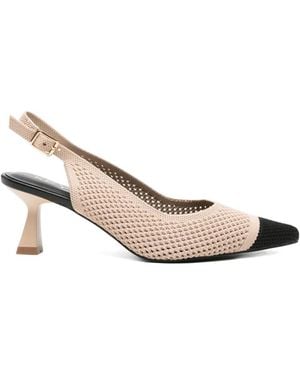 Keys Pointed Pumps - Natural