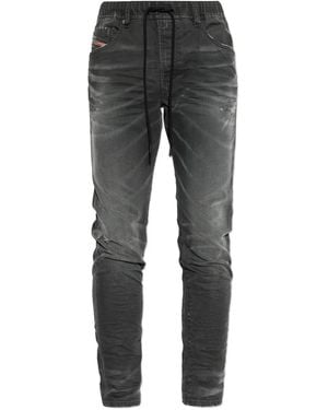 DIESEL Drawstring-Waist Skinny Jeans - Grey