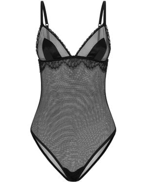 Dolce & Gabbana レースディテール ボディスーツ - ブラック