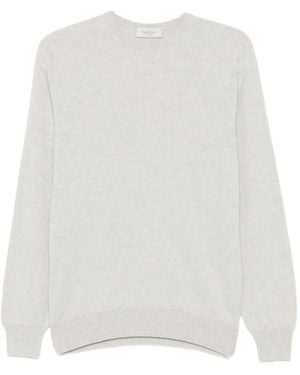 Piacenza Cashmere Crew-Neck Cashmere Jumper - White