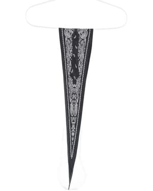 Destin Paisley-Print Scarf - Black
