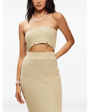 SER.O.YA Grace Distressed Dress - Natural