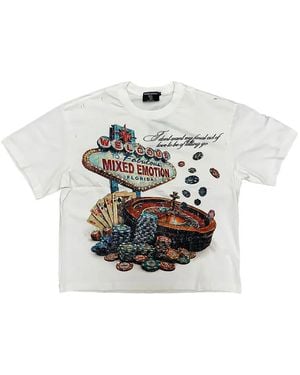 Mixed Emotions Lottery Graphic-Print T-Shirt - White