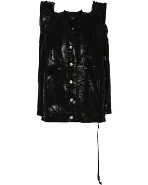 Rick Owens Tec Worker Denim Jacket - Black