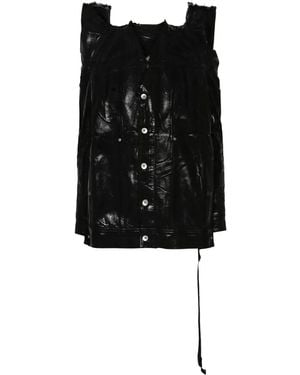 Rick Owens Tec Worker Denim Jacket - Black