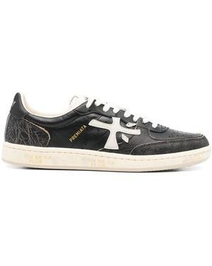 Premiata Logo Trainers - Black
