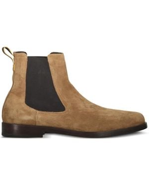 Moorer Borgoni Suede Chelsea Boots - Brown