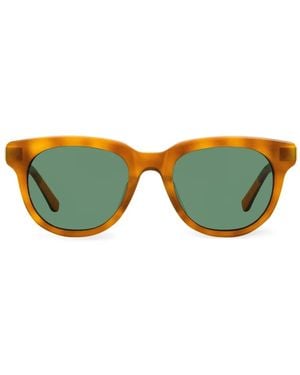 Shinola Thunderbolt Rectangular Sunglasses - Yellow