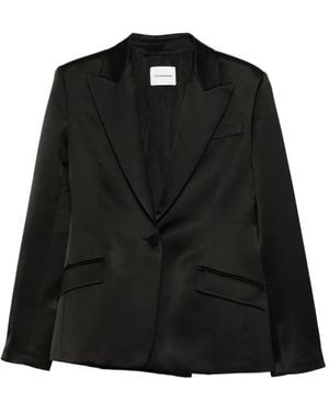 ANDAMANE Blazer Met Enkele Rij Knopen - Zwart