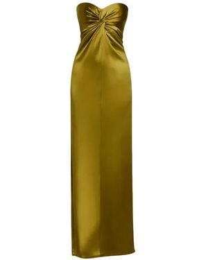 retroféte Twisted Strapless Dress - Green