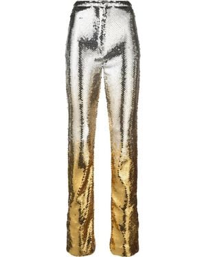 Rabanne -tone Sequin Embellished Trousers - Metallic