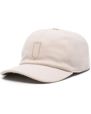 Canali Baseballkappe Mit Logo-Stickerei - Natur
