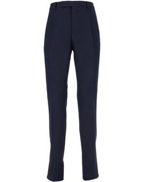 Lardini Mid-Rise Chinos - Blue