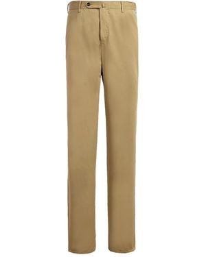 PT Torino Button Trousers - Natural