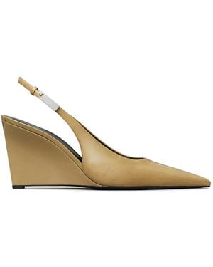 Tory Burch Gigi Slingback Wedge Pumps - Natural
