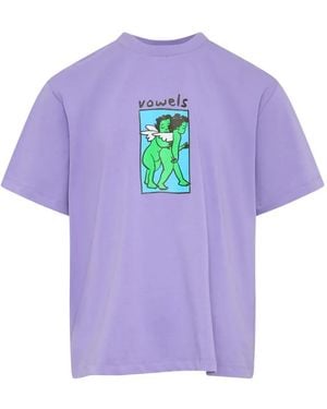 vowels T-Shirt Mit Engel-Print - Lila
