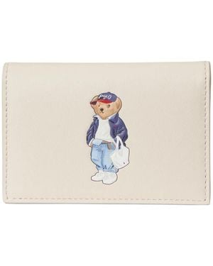 Polo Ralph Lauren Polo Bear Leather Wallet - Natural