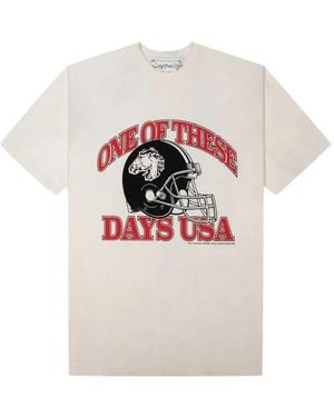 One Of These Days Days Usa T-Shirt - Natural