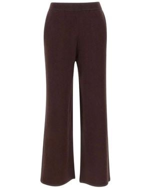 Kaos Pantalones de algodón con cinturilla elástica - Morado