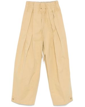 Jil Sander Cotton Trousers - Natural