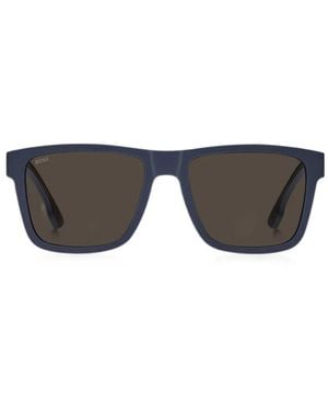 BOSS Matte- Sunglasses With Logo Insert - Grey