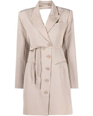 Gestuz Cut-Out Blazer Dress - Natural