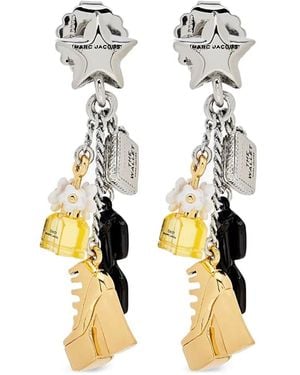 Marc Jacobs The Mini Icon Charm Earrings - White