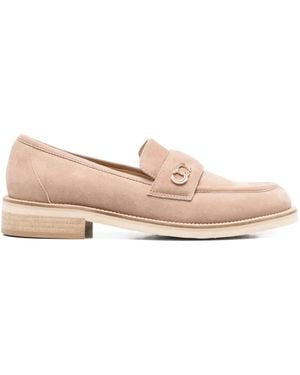 Casadei Logo-Plaque Loafers - Pink