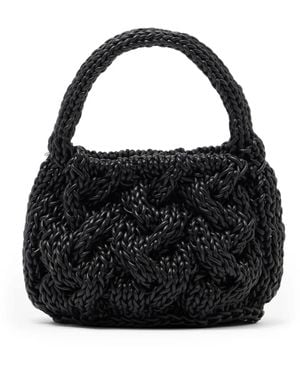 JW Anderson ケーブルニット バッグ S - ブラック