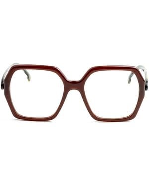 Etro Brille Mit Geometrischem Gestell - Braun