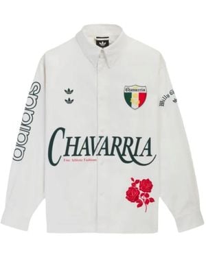 Willy Chavarria X Adidas Logo-Print Shirt - White