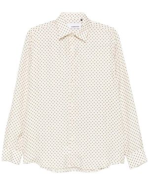 Costumein Camicia Jil+ A Maniche Lunghe Con Stampa Geometrica - Bianco