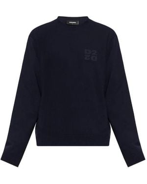 DSquared² Pull À Logo Brodé - Bleu