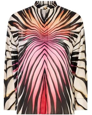 Roberto Cavalli Camisa Ray Of Paradise - Rosa