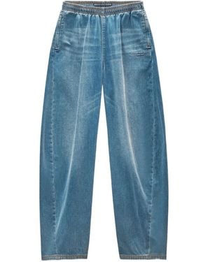 Alexander Wang ドローストリング トラックパンツ - ブルー