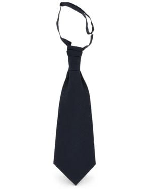 Corneliani Striped Ascot Tie - Blue