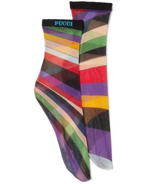 Emilio Pucci Irideプリント 靴下 - マルチカラー