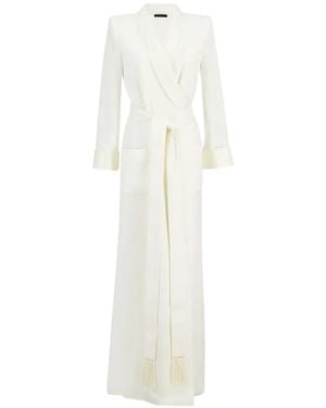 Tom Ford Vestido Cruzado - Blanco