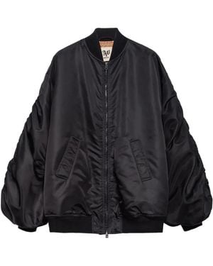 Aniye By Kate Oversized Bomber Jacket - Black