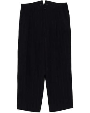 Y's Yohji Yamamoto Pinstripe Trousers - Blue