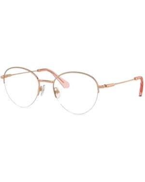 Swarovski Brille Mit Rundem Gestell - Weiß
