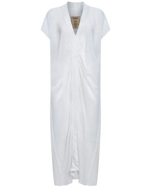 Uma Wang Asymmetric Gathered Dress - White
