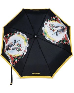 Moschino Parapluie À Imprimé Graphique - Black