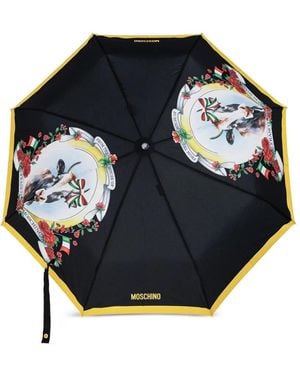 Moschino プリントトリム傘 - ブラック
