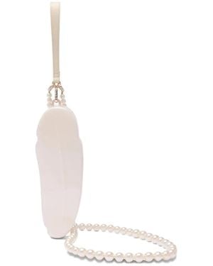 Simone Rocha Pearl-Embellished Crossbody - White