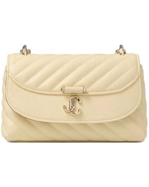 Jimmy Choo Curve S quilted crossbody bag - Natur